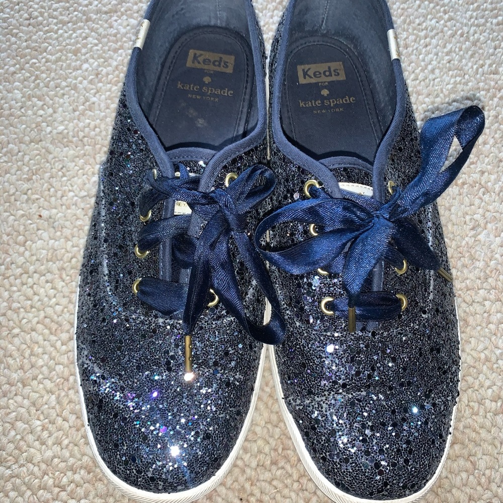 Blue Glitter Kess Kate Spade sneakers